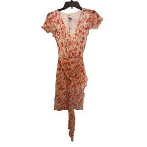 vintage Max Studio Womens Wrap Dress XS Multicolor Lightweight Polyester